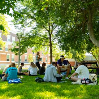 Students in the Quad