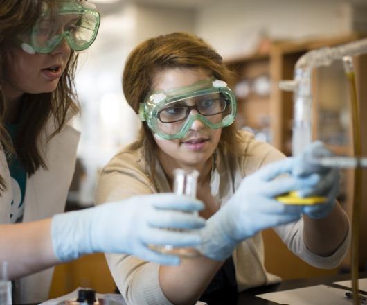 Student in Lab