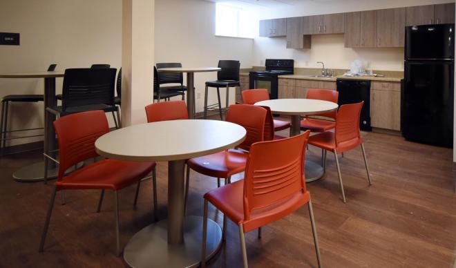 kitchen in Voorhees Hall