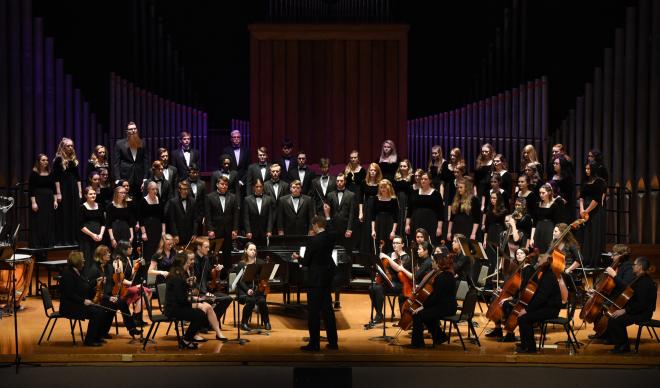 College of Idaho Chorale and Sinfonia perform at the annual Feast of Carols.