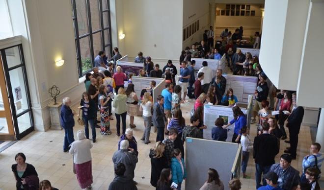 Students gather for the annual Student Research Conference.