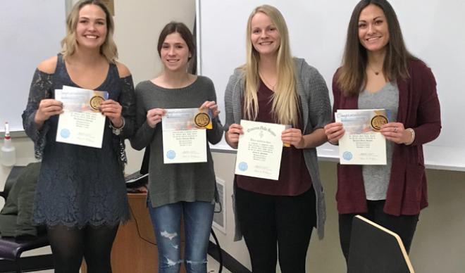 Four inducted into ODK honor society