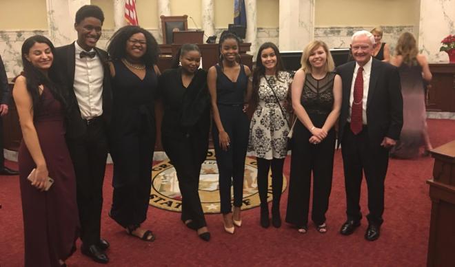 C of I students at Inaugural Ball