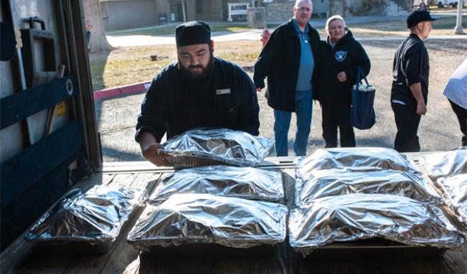 Bon Appetit loading turkeys