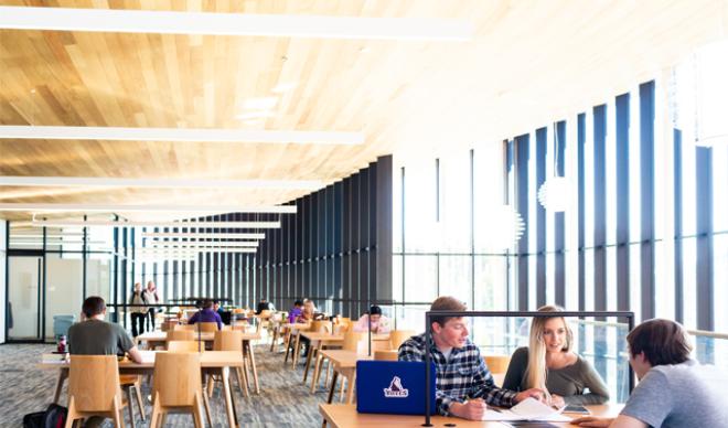 Students in Cruzen Murray Library