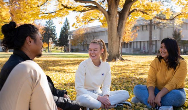 Students visit outside