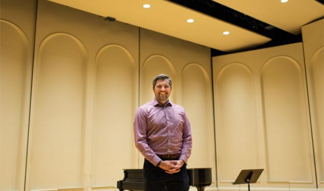 Grant Farmer in Recital Hall