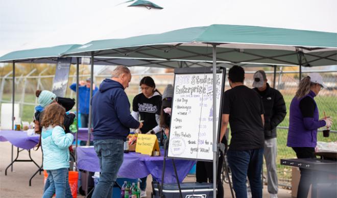 Students Manage Concession Stand