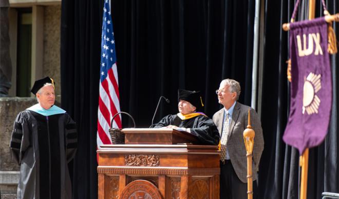 Marie Osborn at 2022 Commencement