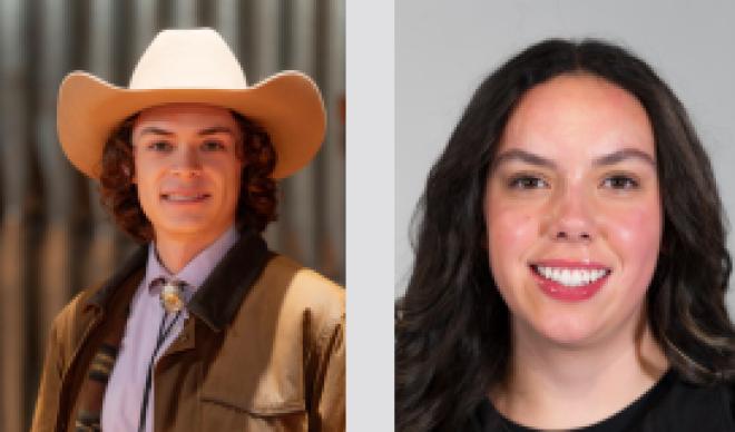 Headshots of Colton Troxel and Ruby Olvera 