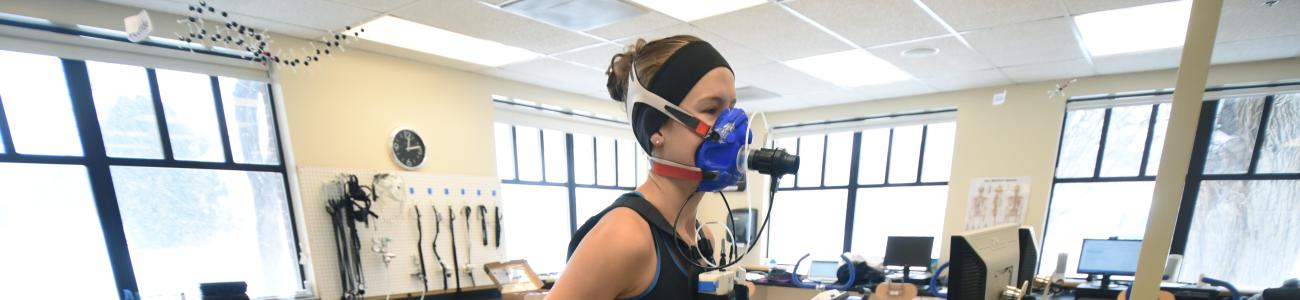 Student in Human Performance Lab