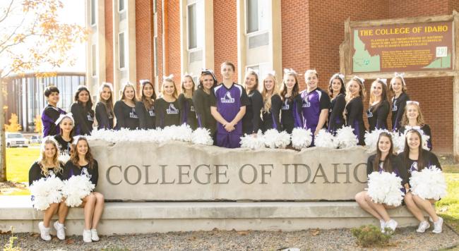 College of Idaho cheer team
